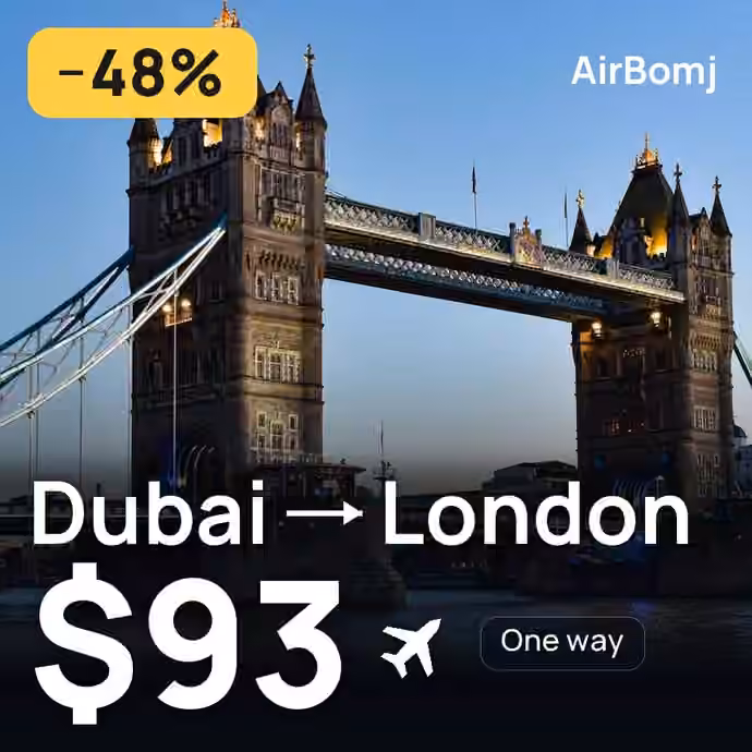 Dubai → London for $93