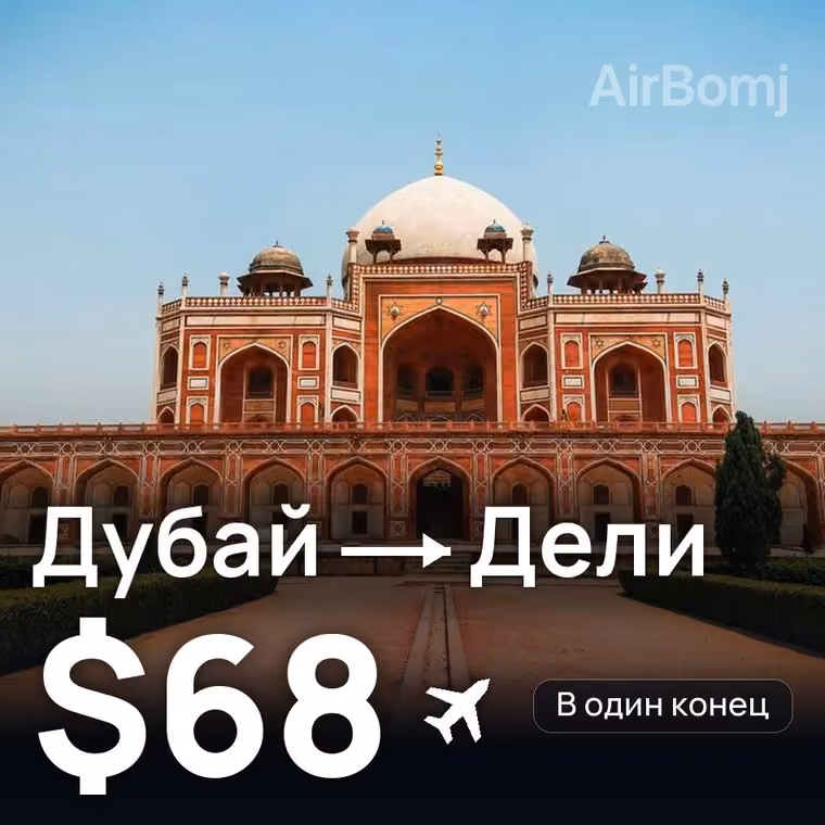 Дубай → Дели за $68