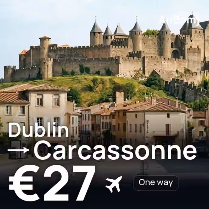 Dublin → Carcassonne for €27