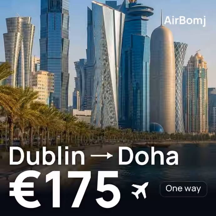 Dublin → Doha for €175