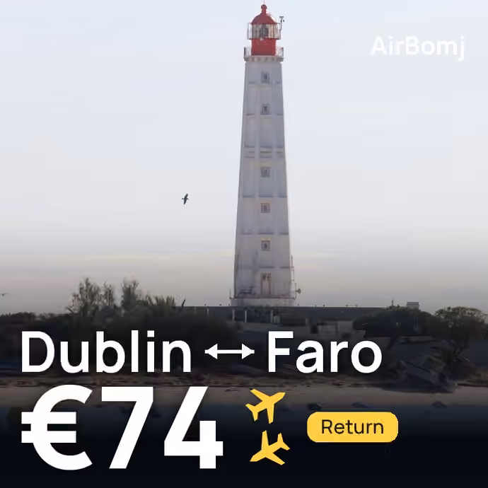 Dublin → Faro for €74