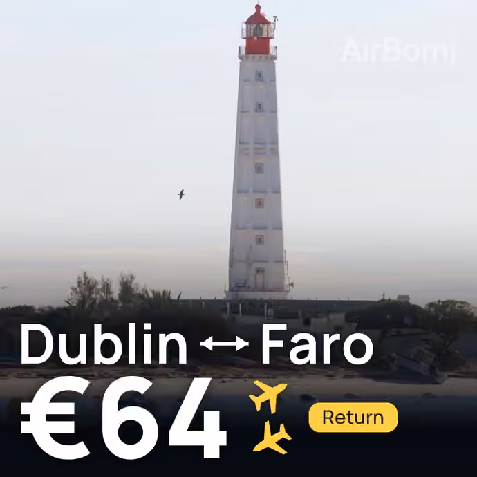 Dublin → Faro for €64