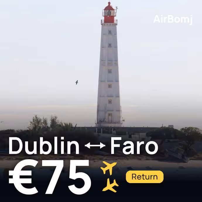 Dublin → Faro for €75