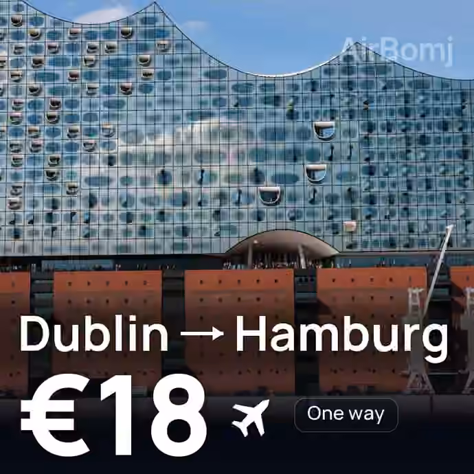 Dublin → Hamburg for €18