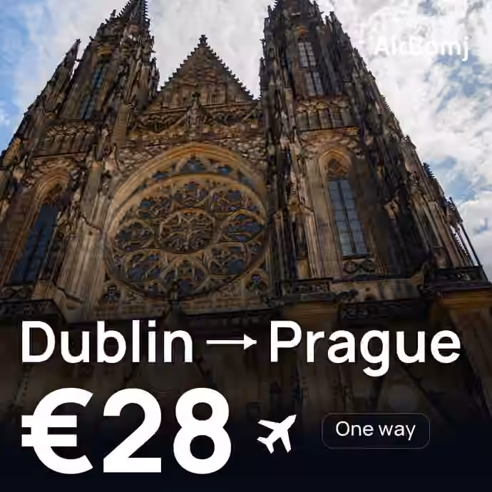 Dublin → Prague for €28