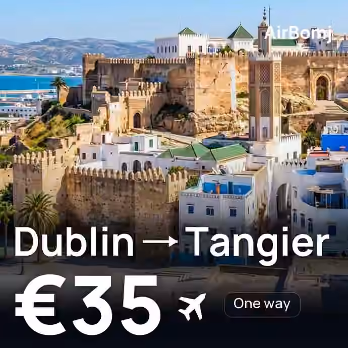 Dublin → Tangier for €35