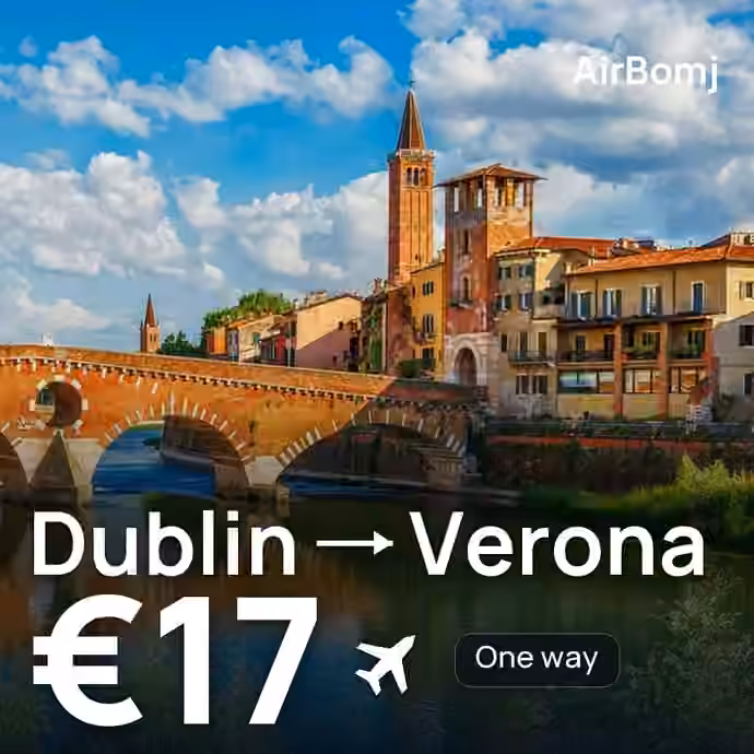 Dublin → Verona for €17