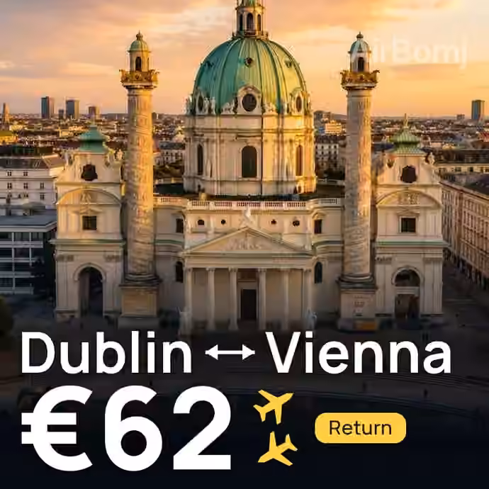 Dublin → Vienna for €62