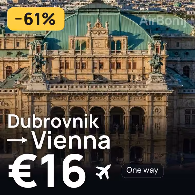 Dubrovnik → Vienna for €16