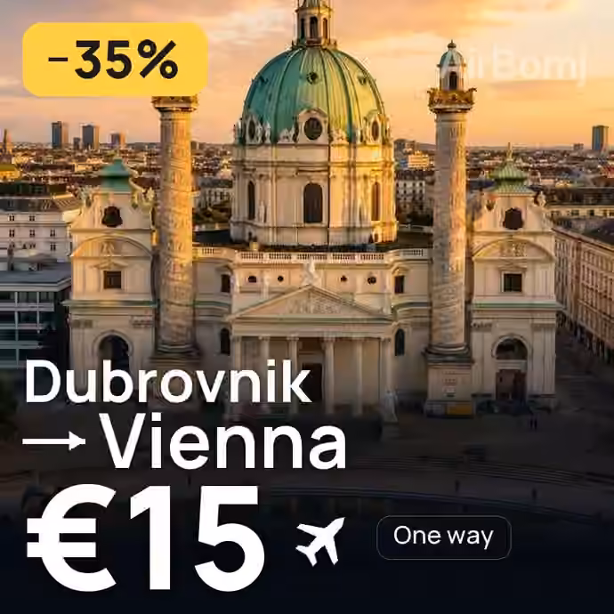 Dubrovnik → Vienna for €15