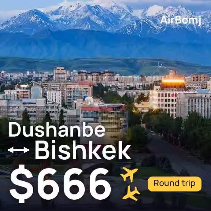 Dushanbe → Bishkek for €585