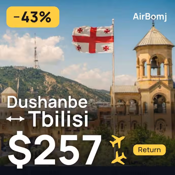 Dushanbe → Tbilisi for $257