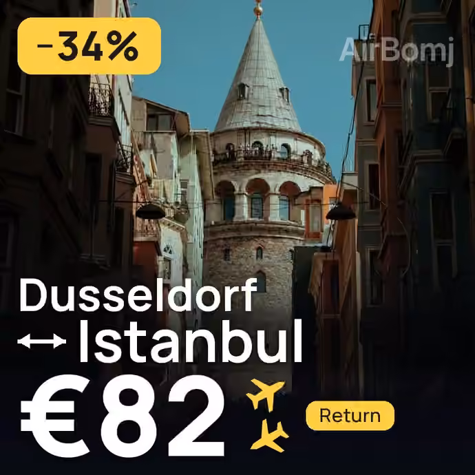Dusseldorf → Istanbul for €82