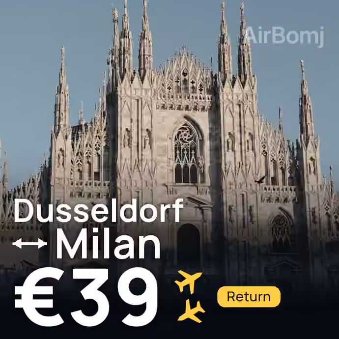 Dusseldorf → Milan for €39