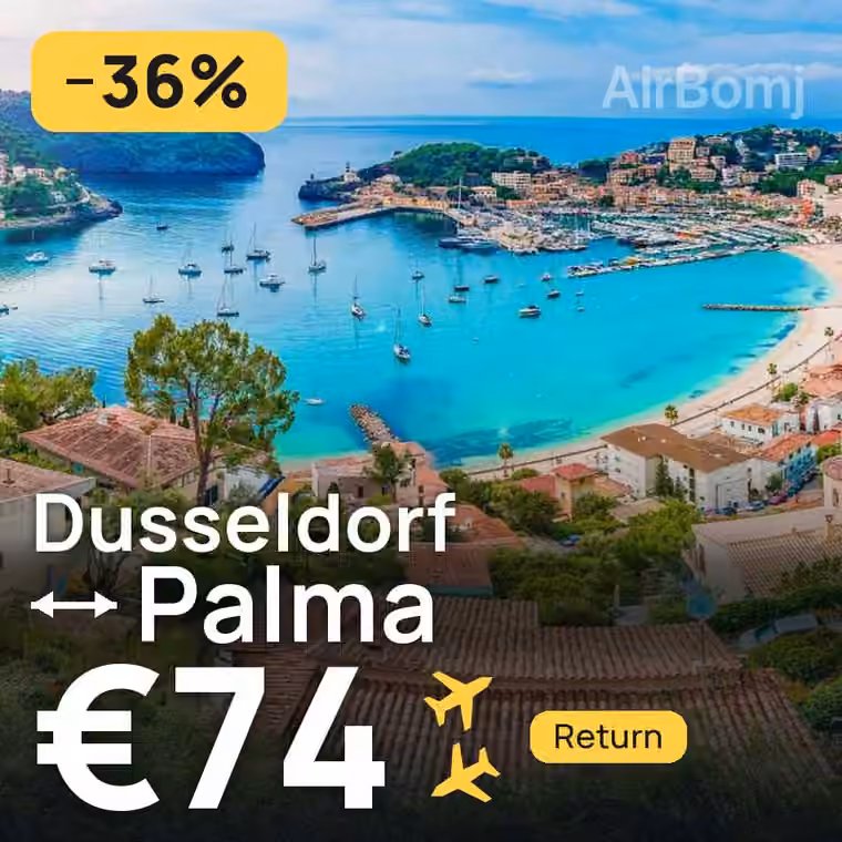 Dusseldorf → Palma for €74