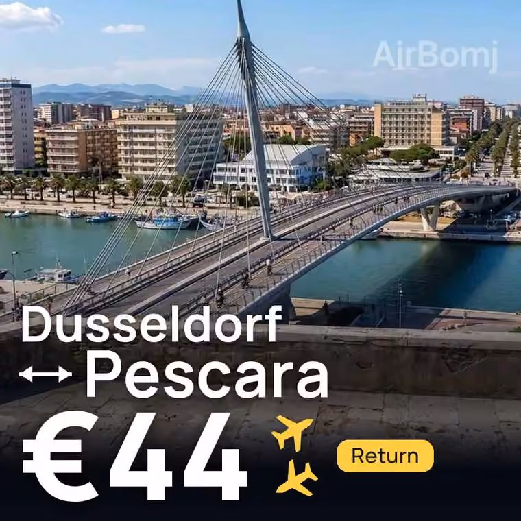 Dusseldorf → Pescara for €44