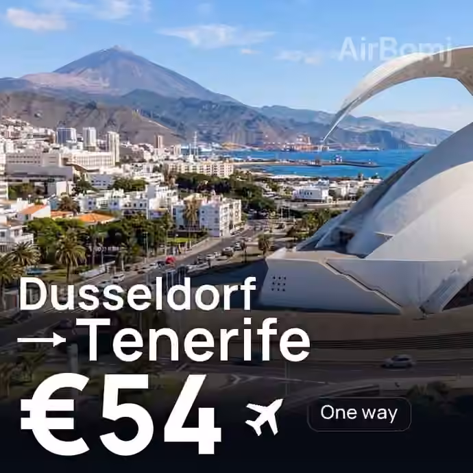 Dusseldorf → Tenerife for €54