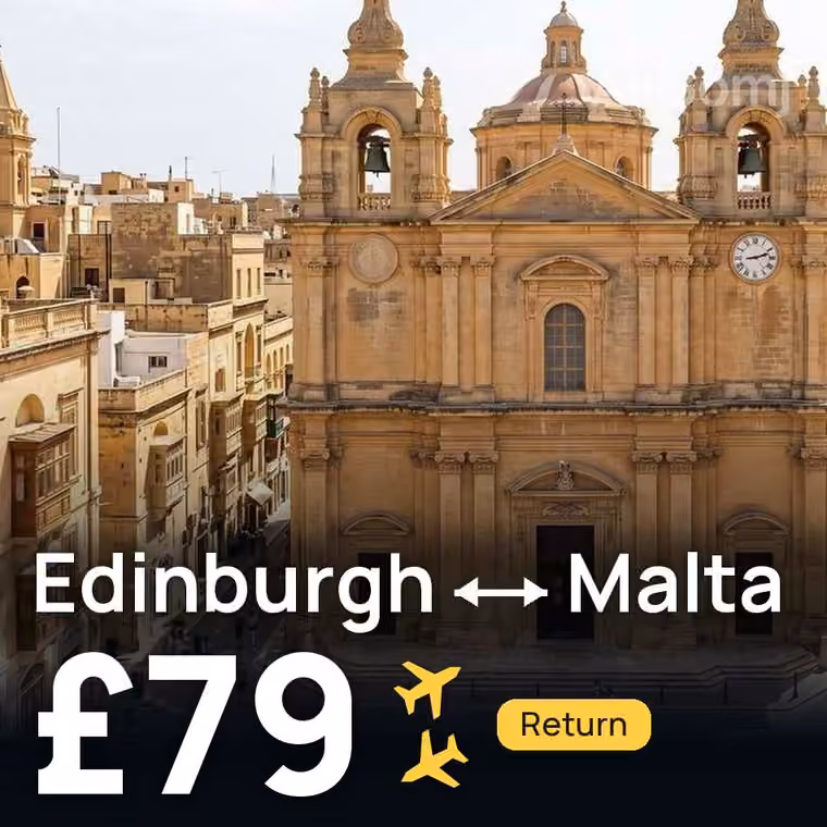Edinburgh → Malta for £79