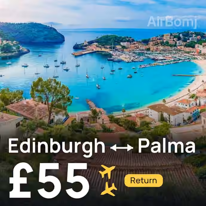 Edinburgh → Palma for £55