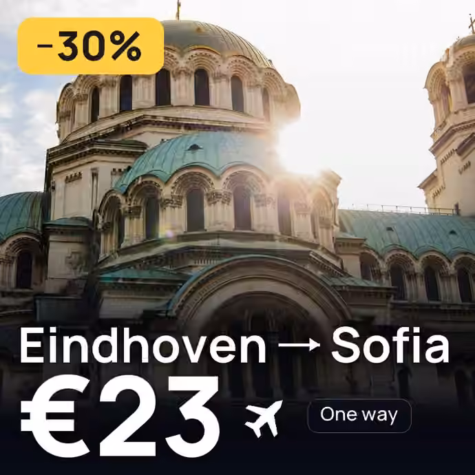 Eindhoven → Sofia for €23