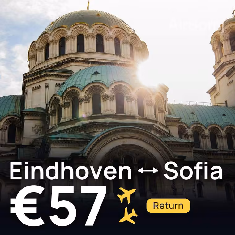 Eindhoven → Sofia for €57