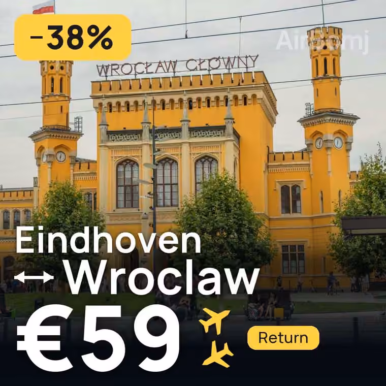 Eindhoven → Wroclaw for €59