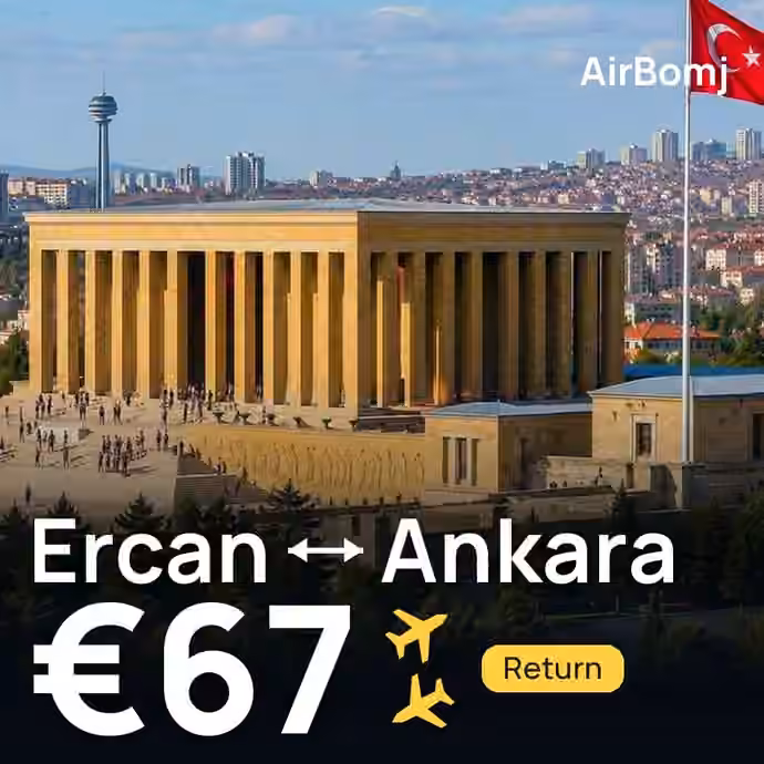 Ercan → Ankara for €67