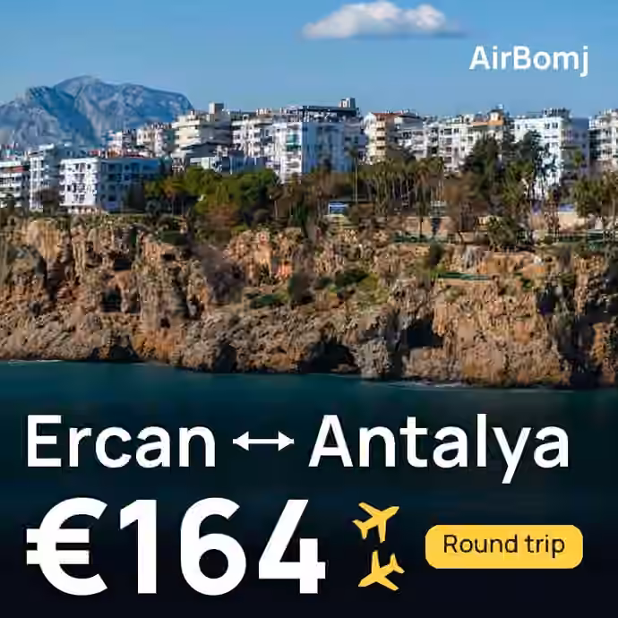 Ercan → Antalya for €164