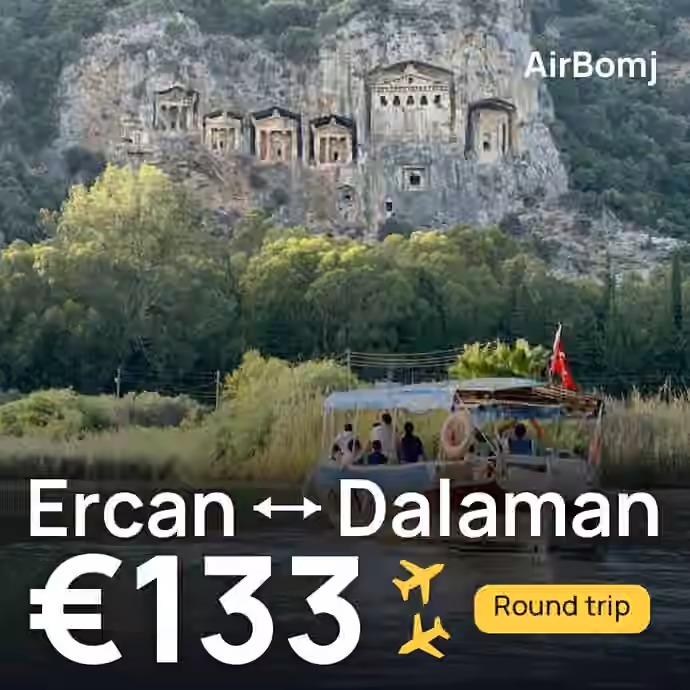 Ercan → Dalaman for €133