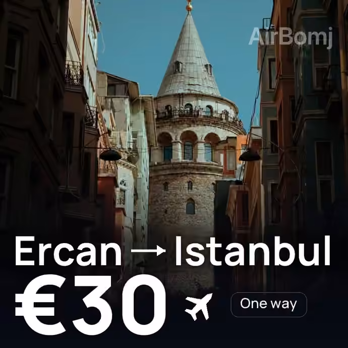 Ercan → Istanbul for €30