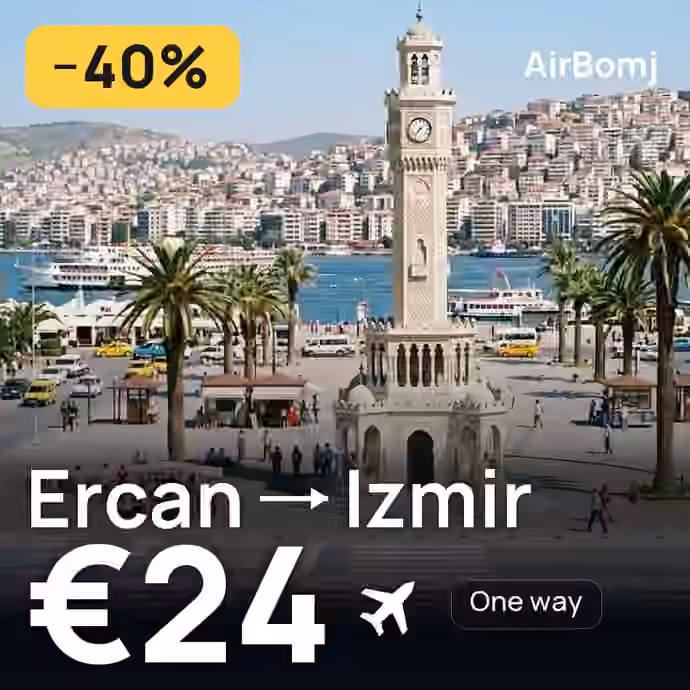Ercan → Izmir for €24