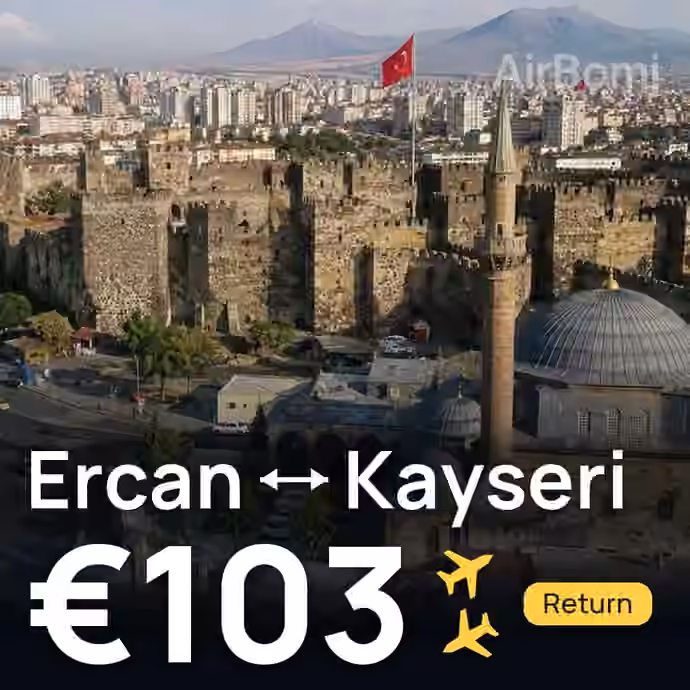 Ercan → Kayseri for €103