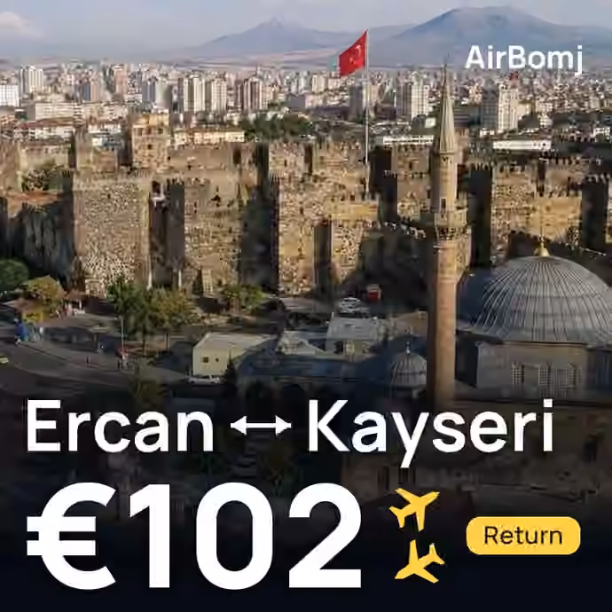 Ercan → Kayseri for €102