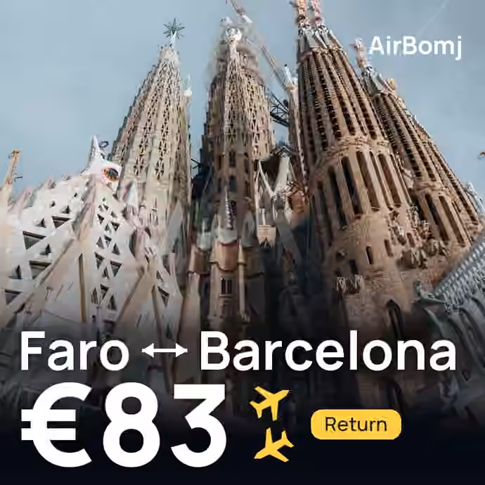 Faro → Barcelona for €83