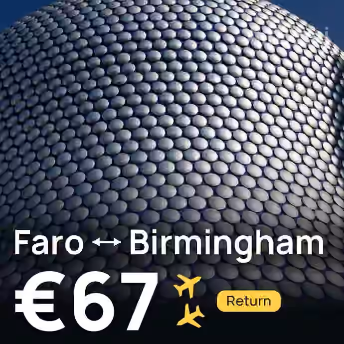 Faro → Birmingham for €67