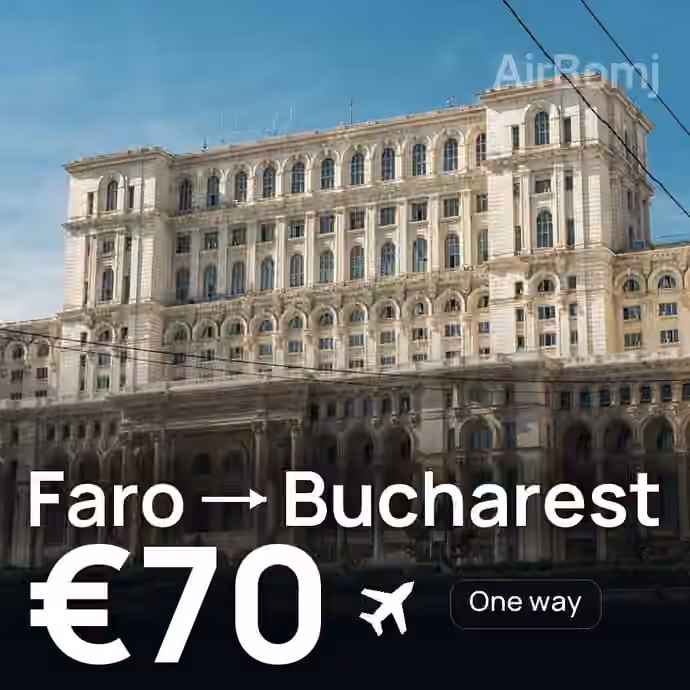 Faro → Bucharest for €70