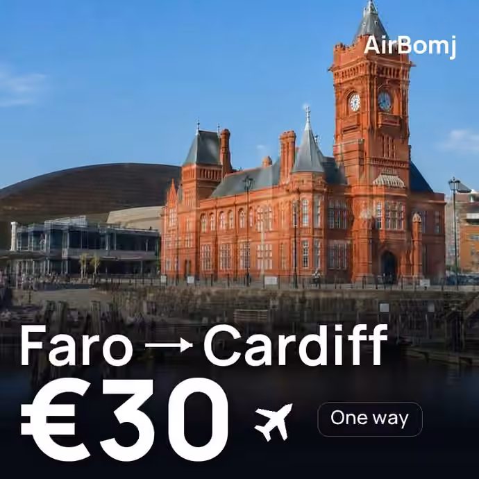 Faro → Cardiff for €30