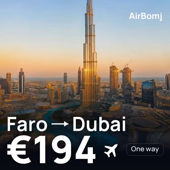 Faro → Dubai for €194