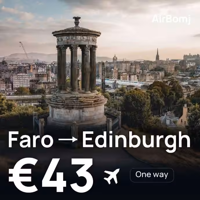 Faro → Edinburgh for €43