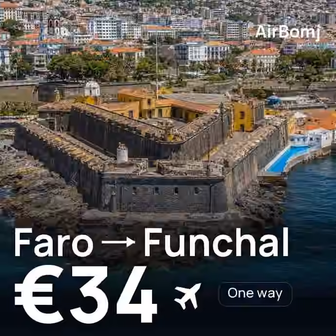 Faro → Funchal for €34