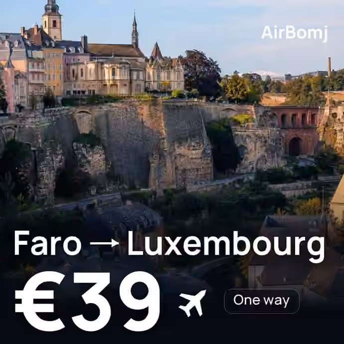 Faro → Luxembourg for €39