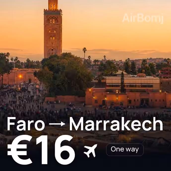 Faro → Marrakech for €16