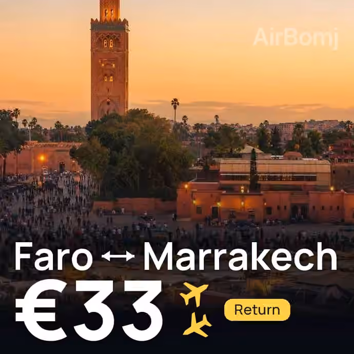 Faro → Marrakech for €33
