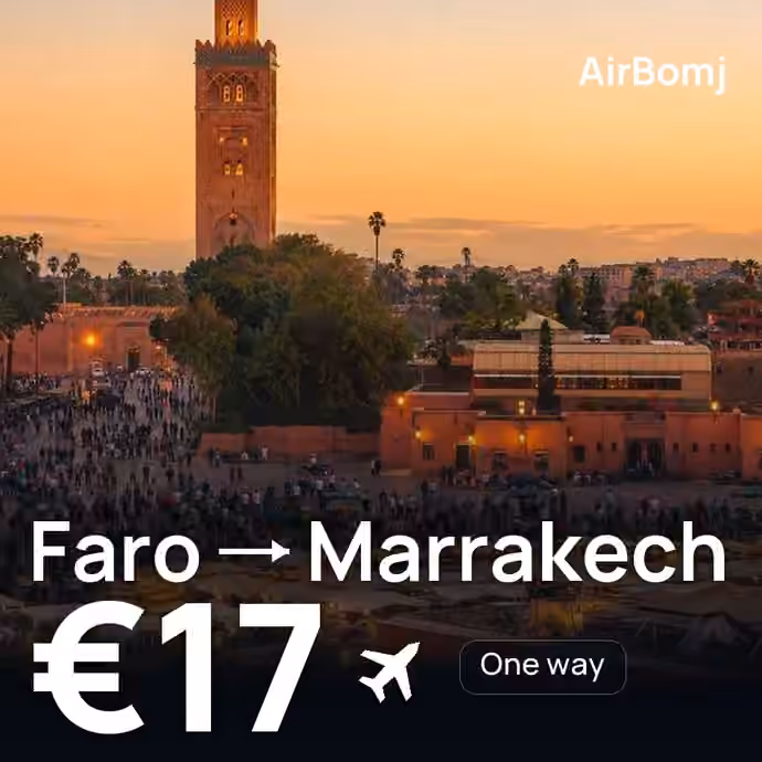 Faro → Marrakech for €17