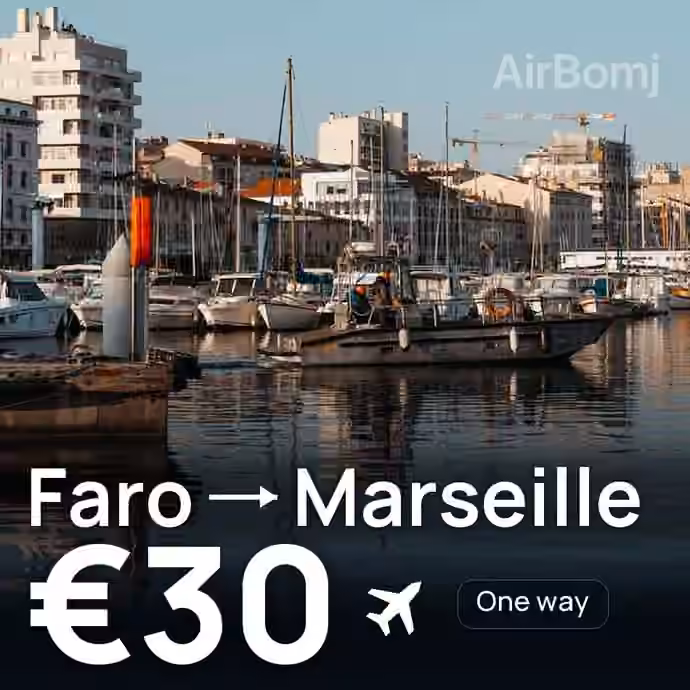 Faro → Marseille for €30