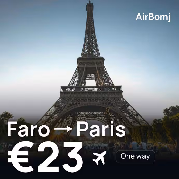 Faro → Paris for €23