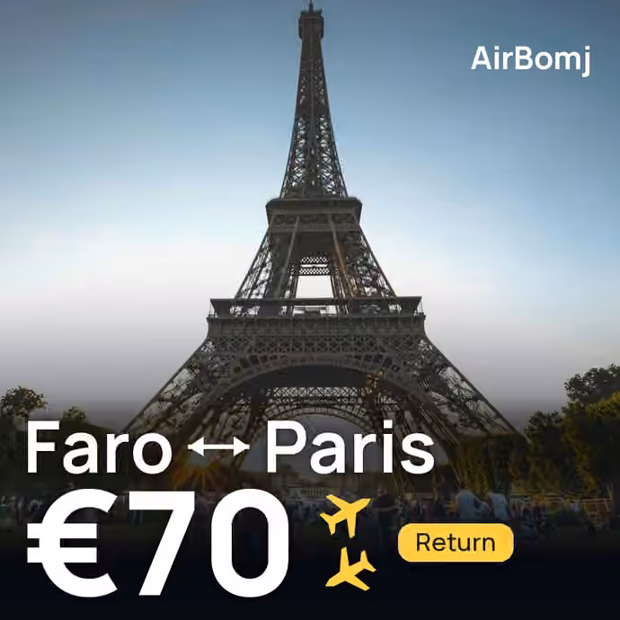 Faro → Paris for €70