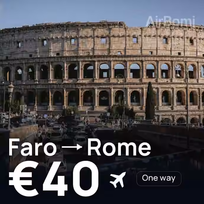Faro → Rome for €40