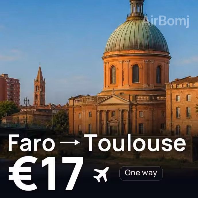 Faro → Toulouse for €17