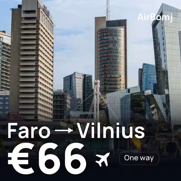 Faro → Vilnius for €66